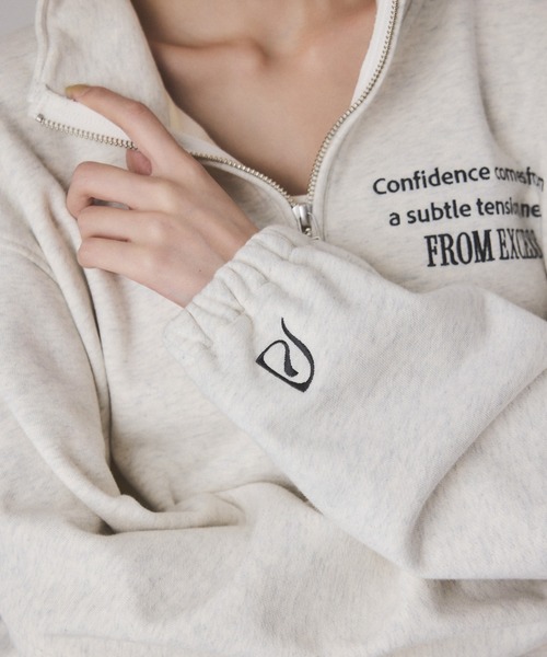 セール】【サステナブル】ハーフジップスウェット（スウェット）｜ADAM