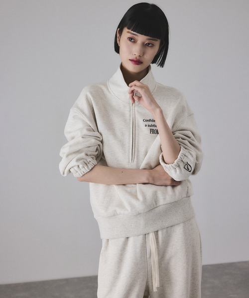 サステナブル】ハーフジップスウェット（スウェット）｜ADAM ET