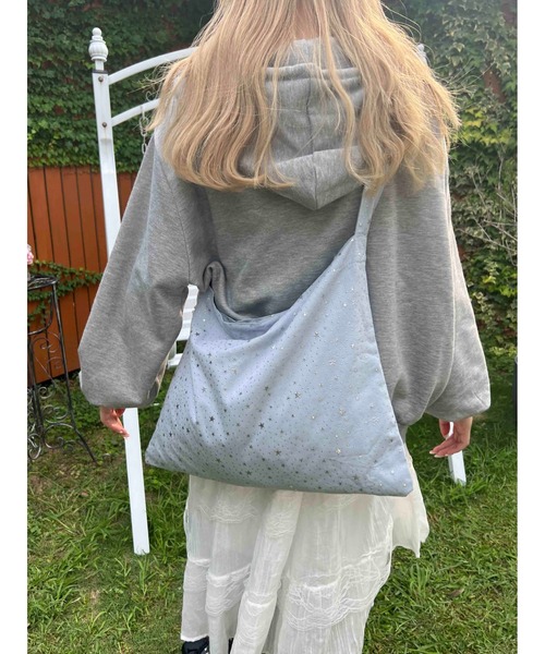 WC（ダブル シー）の「《秋冬新作★》星柄トートバッグ（トートバッグ・レディース・サックスブルー/ピンク・FREE）」の3枚目の写真