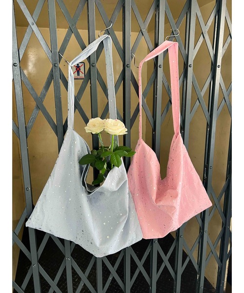 WC（ダブル シー）の「《秋冬新作★》星柄トートバッグ（トートバッグ・レディース・サックスブルー/ピンク・FREE）」の10枚目の写真