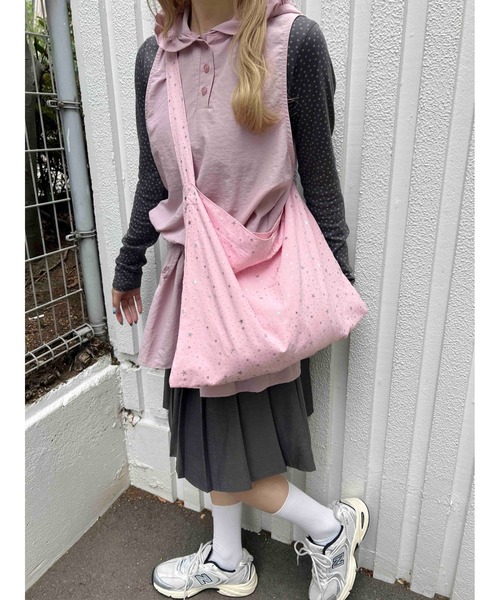 WC（ダブル シー）の「《秋冬新作★》星柄トートバッグ（トートバッグ・レディース・サックスブルー/ピンク・FREE）」の15枚目の写真