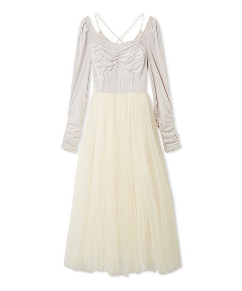 Chacott】ベロア×チュールワンピース（ワンピース）｜Chacott