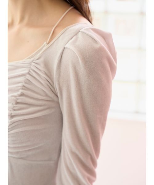 Chacott（チャコット）の「【Chacott】ベロア×チュールワンピース（ワンピース・レディース・ブラック/ホワイト/ラベンダー・1/0）」の21枚目の写真