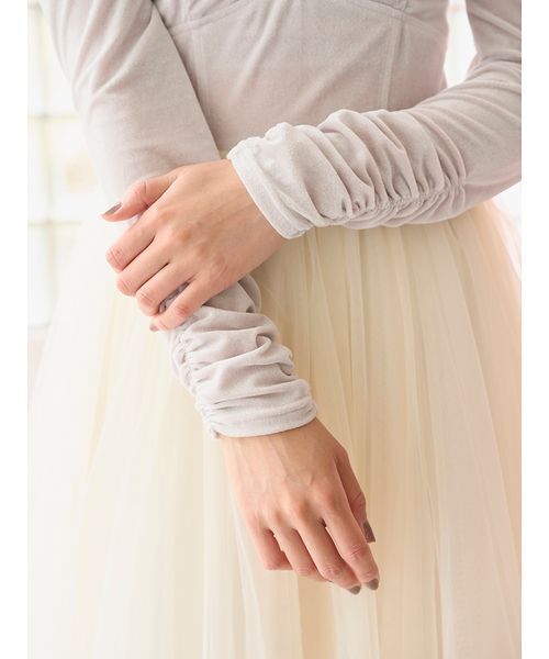 Chacott（チャコット）の「【Chacott】ベロア×チュールワンピース（ワンピース・レディース・ブラック/ホワイト/ラベンダー・1/0）」の22枚目の写真