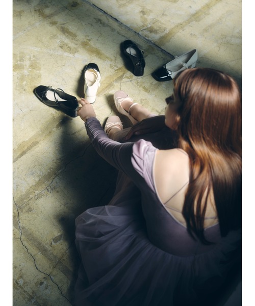 セール】【Chacott】ベロア×チュールワンピース（ワンピース