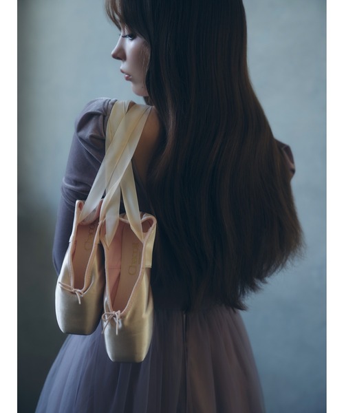 Chacott】ベロア×チュールワンピース（ワンピース）｜Chacott