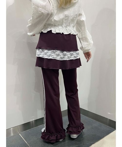 WC（ダブル シー）の「《セットアップ対応◎》スカートレイヤードトラックパンツ（その他パンツ・レディース・グレー/ブラック/ブラウン・FREE）」の19枚目の写真