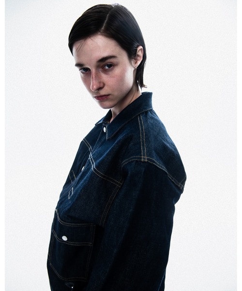 PENNEYS(ぺニーズ)の「PENNEY'S FOREMOST / ペニーズフォアモスト PLEATS JACKET 1ST RIGID リジッドデニム デニムジャケット(デニムジャケット・メンズ・インディゴブルー・44/42)」の11枚目の写真