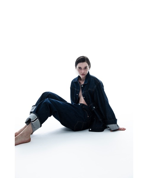 PENNEYS(ぺニーズ)の「PENNEY'S FOREMOST / ペニーズフォアモスト PLEATS JACKET 1ST RIGID リジッドデニム デニムジャケット(デニムジャケット・メンズ・インディゴブルー・44/42)」の12枚目の写真