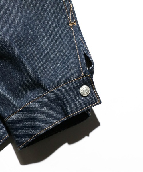 PENNEYS(ぺニーズ)の「PENNEY'S FOREMOST / ペニーズフォアモスト PLEATS JACKET 1ST RIGID リジッドデニム デニムジャケット(デニムジャケット・メンズ・インディゴブルー・44/42)」の2枚目の写真