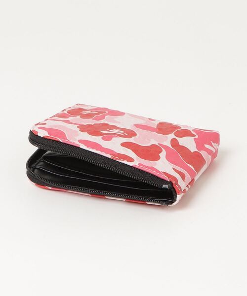 A BATHING APE財布 ミニ財布 A BATHING APE 財布 EMBOSSED LEATHER MINI WALLET メンズ