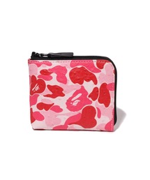 A BATHING APE(AxCVOGCv)ABC CAMO MINI ZIPPED WALLET(z)