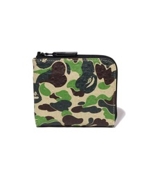 BAPE 型押しレザー ABCカモ ケース☆新品・未使用 ABC CAMO MINI ZIPPED WALLET（財布）｜A BATHING APE（ア