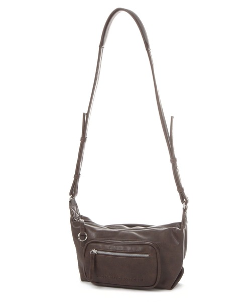 studio CLIP（スタディオクリップ）の「フロントポケットショルダーバッグ（ショルダーバッグ・レディース・ブラック/アイボリー/ブラウン・FREE）」の2枚目の写真