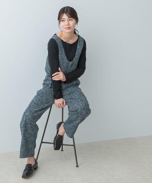 F by ROSSO（エフバイロッソ）の「F by ROSSO　ツイードビスチェ+ワイドパンツ（セットアップ・レディース・グレー/ブルー・36/38）」の11枚目の写真