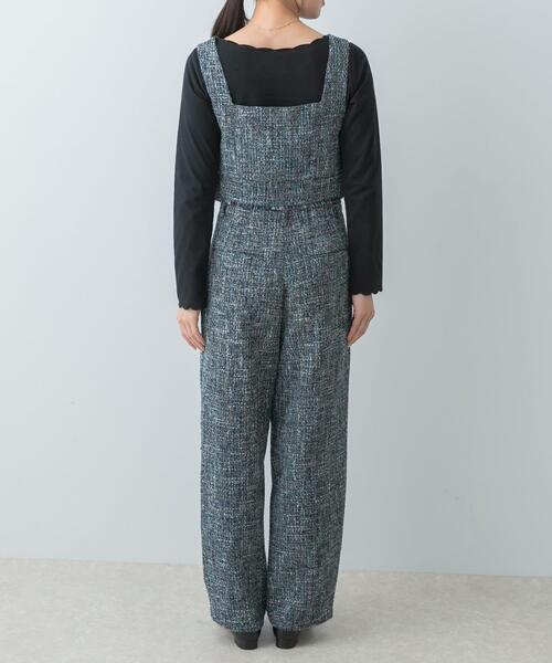 F by ROSSO（エフバイロッソ）の「F by ROSSO　ツイードビスチェ+ワイドパンツ（セットアップ・レディース・グレー/ブルー・36/38）」の13枚目の写真