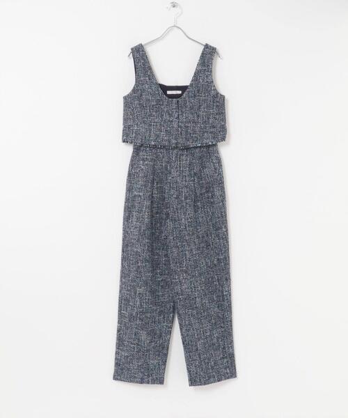 F by ROSSO（エフバイロッソ）の「F by ROSSO　ツイードビスチェ+ワイドパンツ（セットアップ・レディース・グレー/ブルー・36/38）」の16枚目の写真