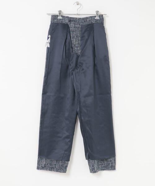 セール】F by ROSSO ツイードビスチェ+ワイドパンツ（セットアップ