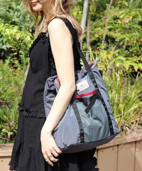 Caribou（カリブー）の「【CARIBOU MOUNTAINEERING/カリブーマウンテニアリング】2WAY/トートバッグ/リュック/バッグパック/A4サイズ収納可能【WEB限定】（トートバッグ・レディース・ベージュ/グレー・FREE）」の2枚目の写真