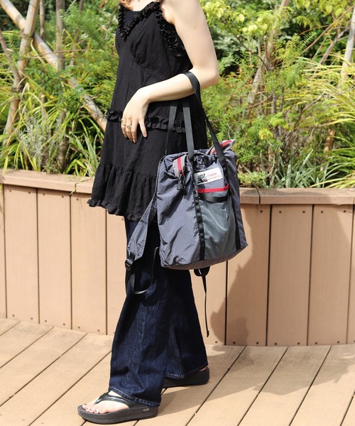 Caribou（カリブー）の「【CARIBOU MOUNTAINEERING/カリブーマウンテニアリング】2WAY/トートバッグ/リュック/バッグパック/A4サイズ収納可能【WEB限定】（トートバッグ・レディース・ベージュ/グレー・FREE）」の8枚目の写真