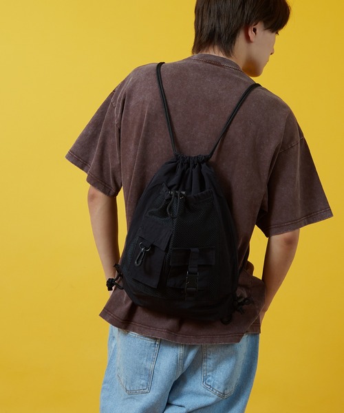 improves（インプローブス）の「ユーティリティ メッシュ ポケット ナップサック（バックパック/リュック・メンズ・ブラック/グレー・FREE）」の11枚目の写真