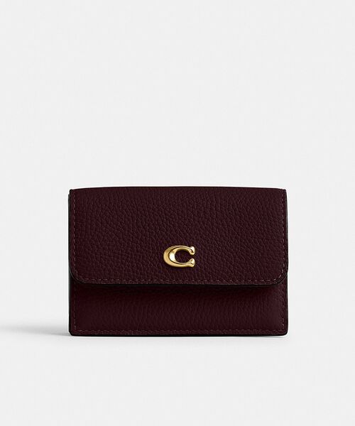 COACH（コーチ）の「ミニ トライフォールド ウォレット（財布・レディース・レッド系その他・ONE）」の2枚目の写真