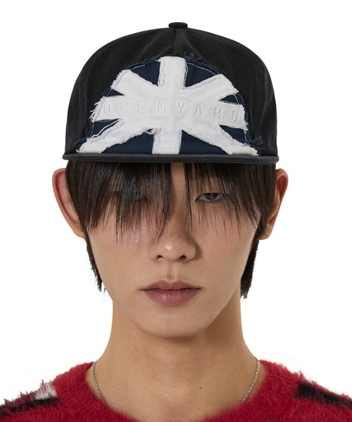 OY(オーワイ)の「『OY/オーワイ』UNION CUT PATCH CAP/ユニオンカット パッチキャップ(キャップ・レディース・ブラック/ネイビー・FREE)」の4枚目の写真
