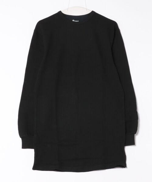 ８(eight)（エイト）の「ワッフルロング丈Tシャツ（Tシャツ/カットソー・メンズ・ホワイト/グレー/ブラック・MEDIUM/LARGE/X-LARGE）」の2枚目の写真