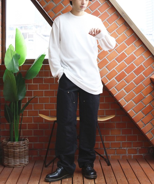 ８(eight)（エイト）の「ワッフルロング丈Tシャツ（Tシャツ/カットソー・メンズ・ホワイト/グレー/ブラック・MEDIUM/LARGE/X-LARGE）」の11枚目の写真