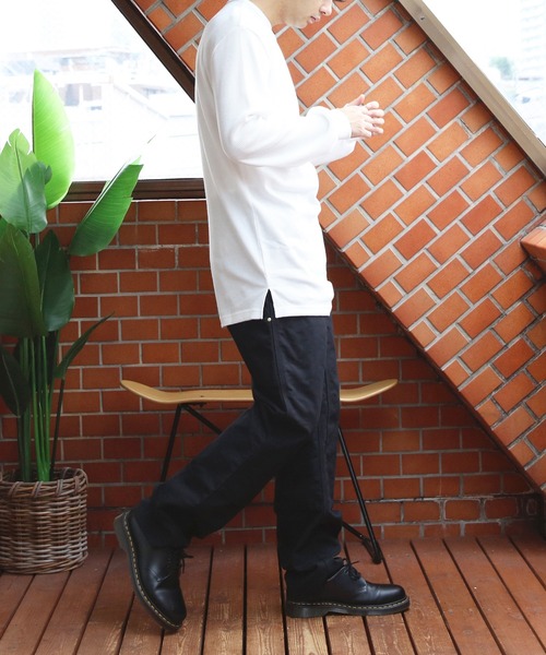 ８(eight)（エイト）の「ワッフルロング丈Tシャツ（Tシャツ/カットソー・メンズ・ホワイト/グレー/ブラック・MEDIUM/LARGE/X-LARGE）」の13枚目の写真