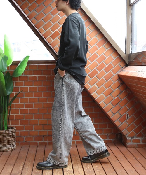 ８(eight)（エイト）の「ワッフルロング丈Tシャツ（Tシャツ/カットソー・メンズ・ホワイト/グレー/ブラック・MEDIUM/LARGE/X-LARGE）」の21枚目の写真