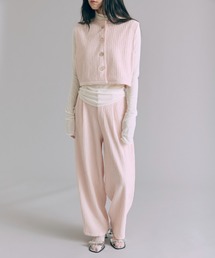 Sleeveless Jacquard Suit