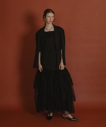 Sheer Peplum Overlay Top＆Pants（パンツドレス）｜et.UNiVER（エト