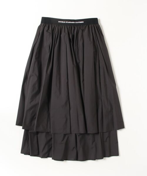 DOUBLE STANDARD CLOTHING(ダブルスタンダードクロージング)の「タフタレイヤードスカート(スカート・レディース・ブラウン/ベージュ・38/36)」の3枚目の写真