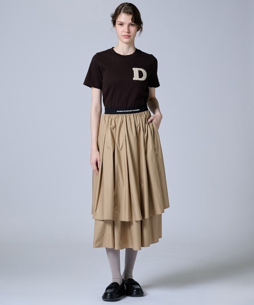 DOUBLE STANDARD CLOTHING(ダブルスタンダードクロージング)の「タフタレイヤードスカート(スカート・レディース・ブラウン/ベージュ・38/36)」の8枚目の写真