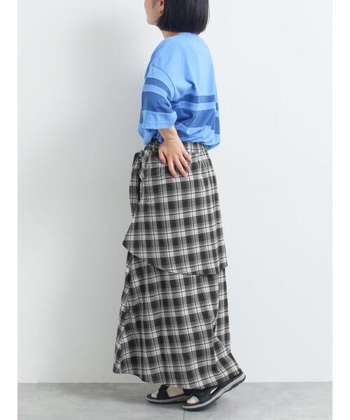 SM2(エスエムツー)の「シャツ巻き風チェックスカート(スカート・レディース・ブラック/ブラウン/レッド/ネイビー・F)」の18枚目の写真