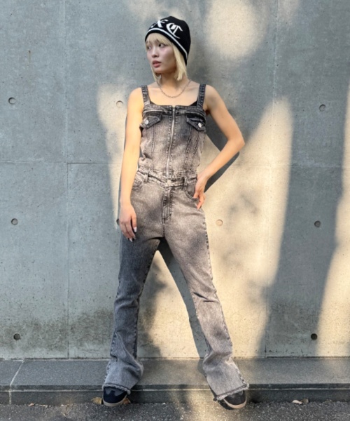 セール】【LTXC】デニム2WAYオールインワン（つなぎ/オールインワン