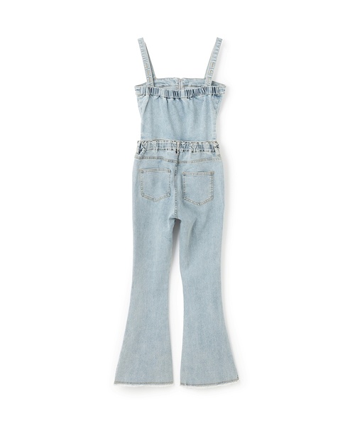 LOVETOXIC(ラブトキシック)の「【LTXC】デニム2WAYオールインワン(つなぎ/オールインワン・キッズ・ブルー/ブラック・M:150cm/L:160cm/S:140cm/130cm)」の4枚目の写真