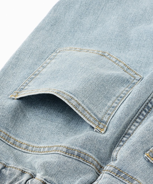 LOVETOXIC(ラブトキシック)の「【LTXC】デニム2WAYオールインワン(つなぎ/オールインワン・キッズ・ブルー/ブラック・M:150cm/L:160cm/S:140cm/130cm)」の10枚目の写真