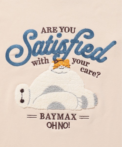 Disney(ディズニー)の「【DISNEY/ディズニー】ミッキーマウス・ベイマックス 裏毛サガラ刺繍スウェット(BOXシルエット)(スウェット・レディース・ダークグレー/ダークグリーン/オレンジ/ベージュ・LARGE/MEDIUM)」の16枚目の写真