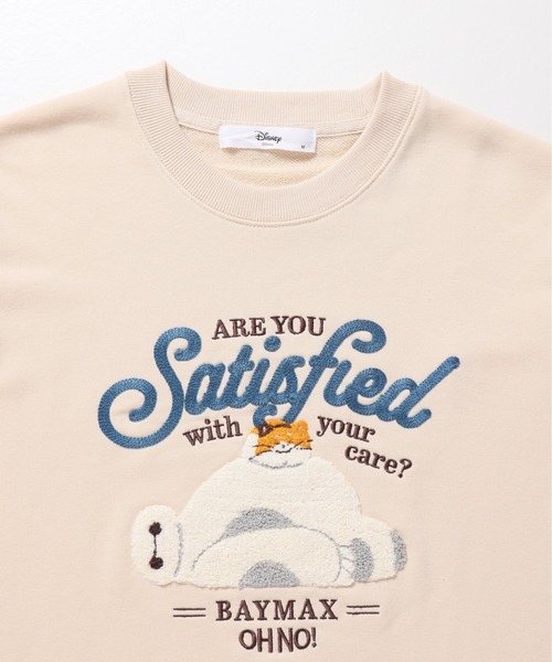 Disney(ディズニー)の「【DISNEY/ディズニー】ミッキーマウス・ベイマックス 裏毛サガラ刺繍スウェット(BOXシルエット)(スウェット・レディース・ダークグレー/ダークグリーン/オレンジ/ベージュ・LARGE/MEDIUM)」の14枚目の写真