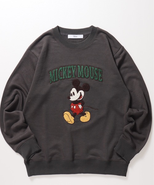 Disney(ディズニー)の「【DISNEY/ディズニー】ミッキーマウス・ベイマックス 裏毛サガラ刺繍スウェット(BOXシルエット)(スウェット・レディース・ダークグレー/ダークグリーン/オレンジ/ベージュ・LARGE/MEDIUM)」の5枚目の写真