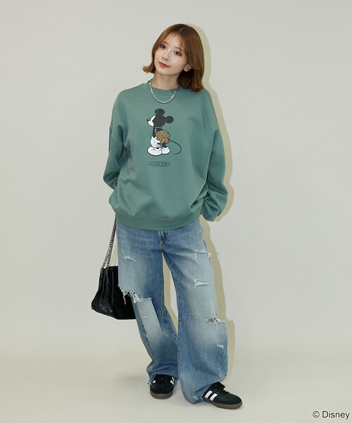 ミッキーマウス　フリルスウェット　新品 再再再再再再再再販(再再再追加分) ミッキーフリルスウェット