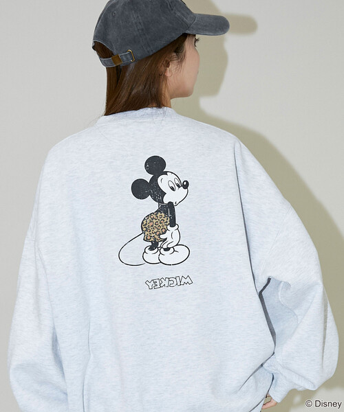 セール】PUBLUX/パブリュクス 別注 MICKEY MOUCE GRAPHIC SWEAT