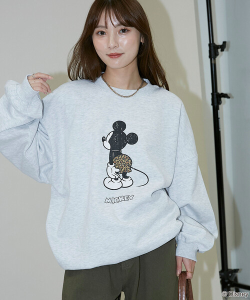 セール】PUBLUX/パブリュクス 別注 MICKEY MOUCE GRAPHIC SWEAT