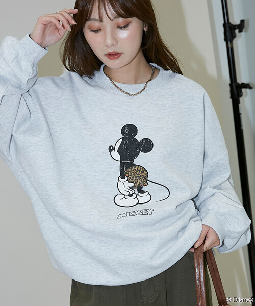 セール】PUBLUX/パブリュクス 別注 MICKEY MOUCE GRAPHIC SWEAT