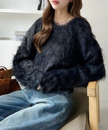 TREOVER（トレオーバー）の「≪主役級の存在感≫　ふんわりシャギーニットプルオーバー（ニット/セーター）」