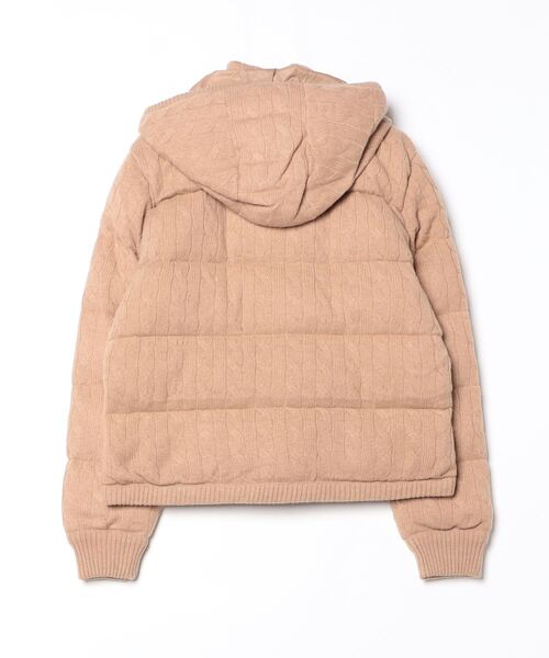 ケーブルニット ウールカシミヤ キルテッド ジャケット（その他