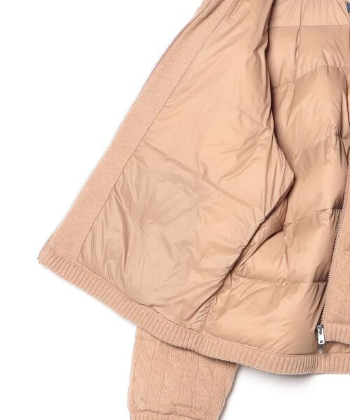 POLO RALPH LAUREN(ポロ ラルフ ローレン)の「ケーブルニット ウールカシミヤ キルテッド ジャケット(その他アウター・レディース・ブラウン系5・XXS/XS/S/M/L)」の2枚目の写真