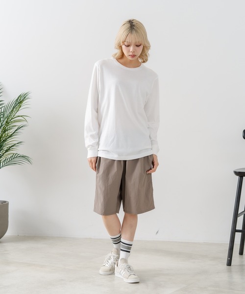 HANES（ヘインズ）の「【HANES/ヘインズ】【日本人の体型に合わせたシルエットで絶妙なフィット感】JAPANFIT クルーネック Tシャツ 長袖 アソートセット H5440（Tシャツ/カットソー・メンズ・ホワイト・X-LARGE/LARGE/MEDIUM/SMALL）」の12枚目の写真